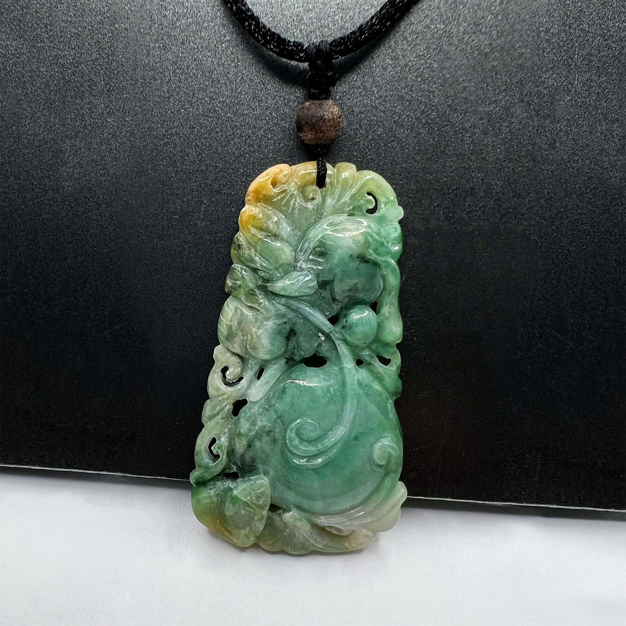 Fruitful Harvest Natural Jade Pendant