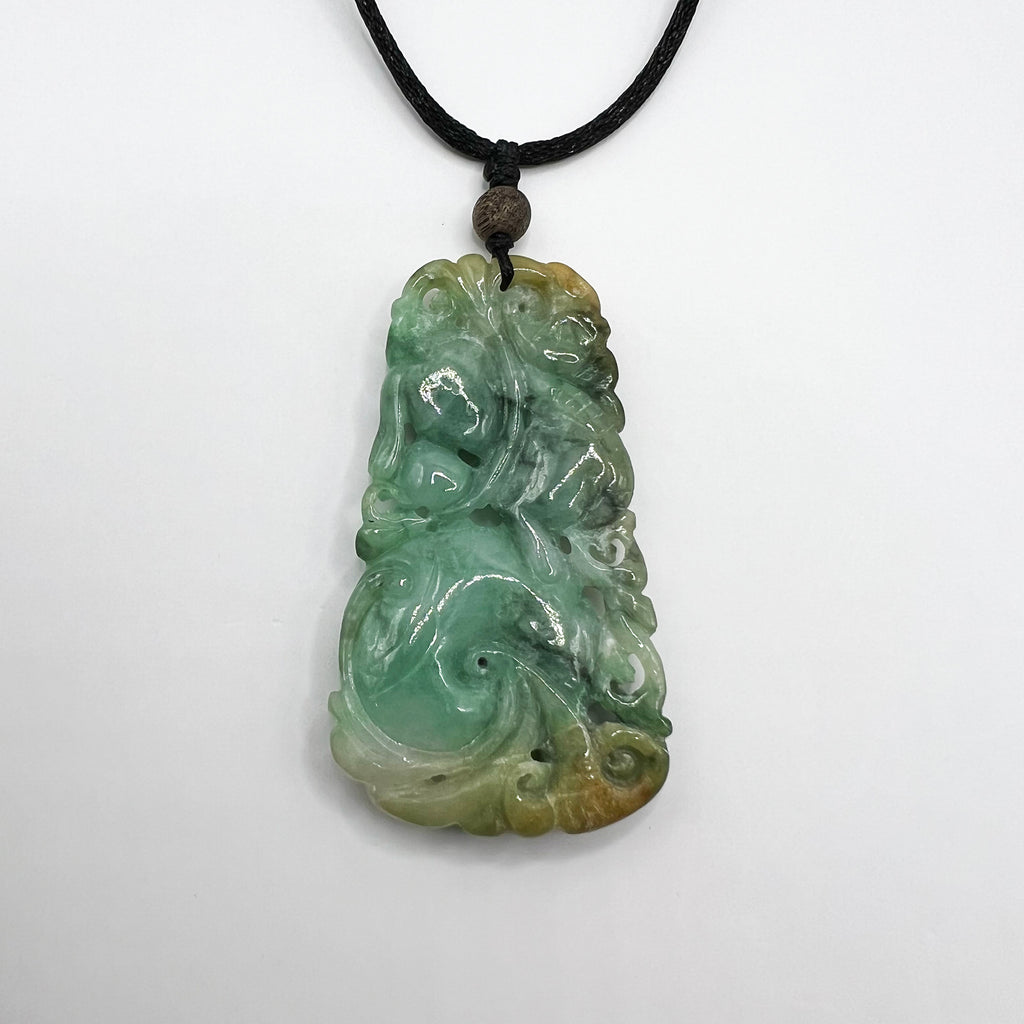 Fruitful Harvest Natural Jade Pendant
