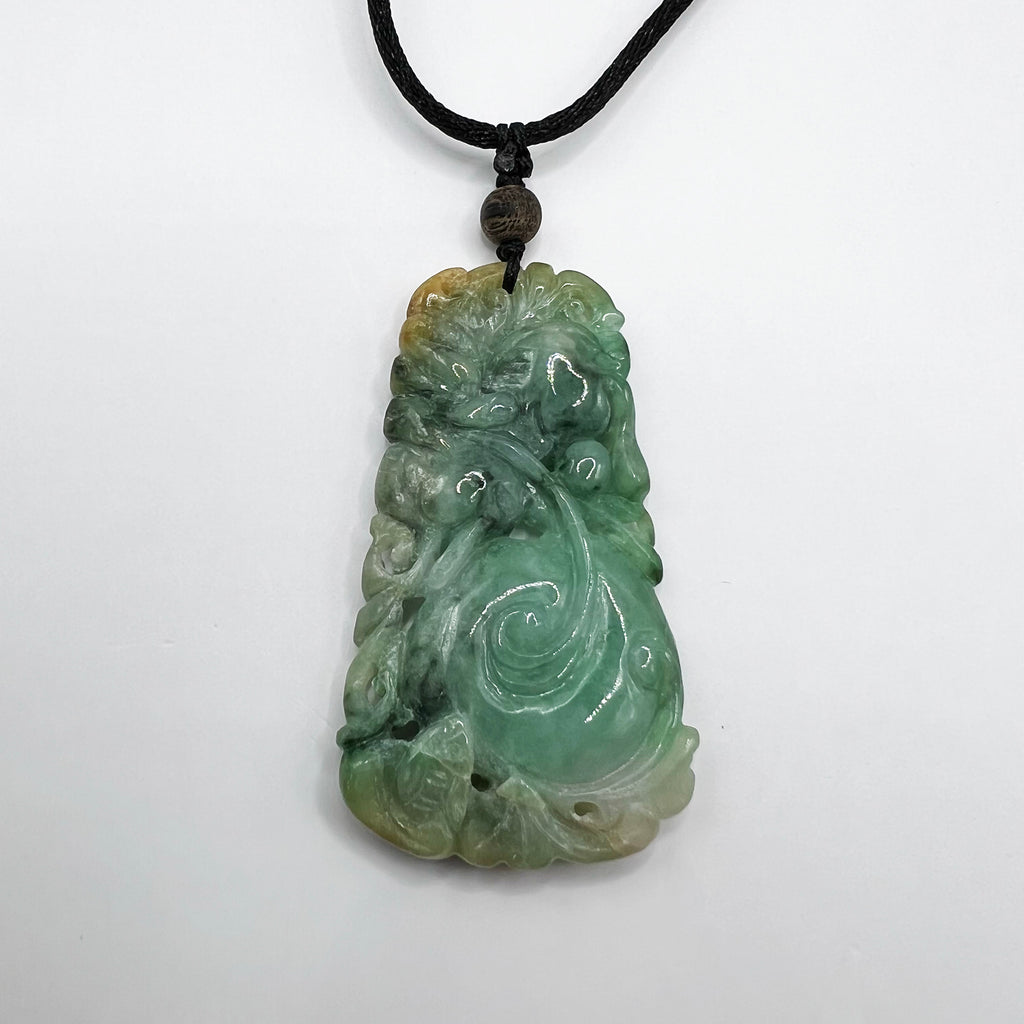 Fruitful Harvest Natural Jade Pendant