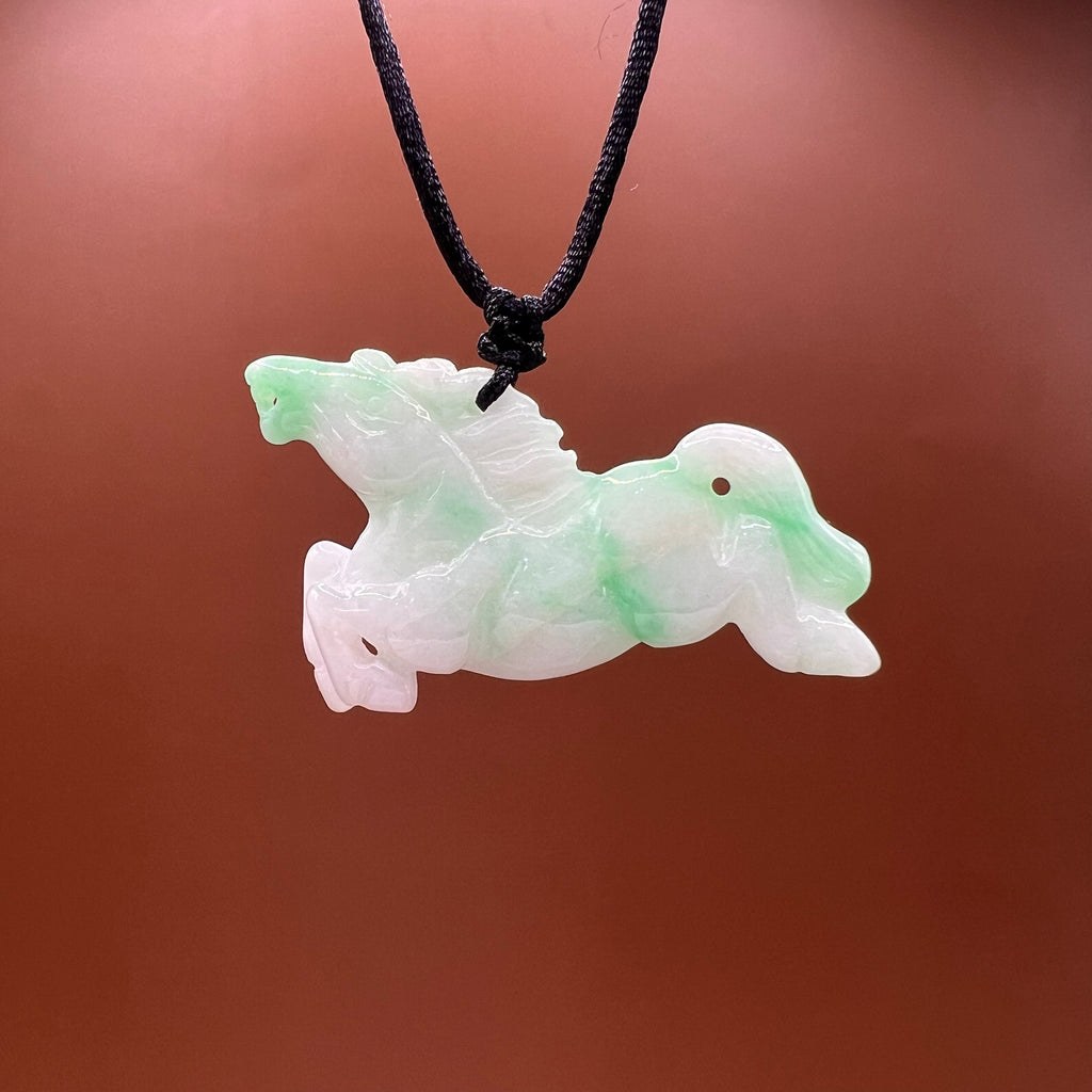 Natural Jade Galloping Horse