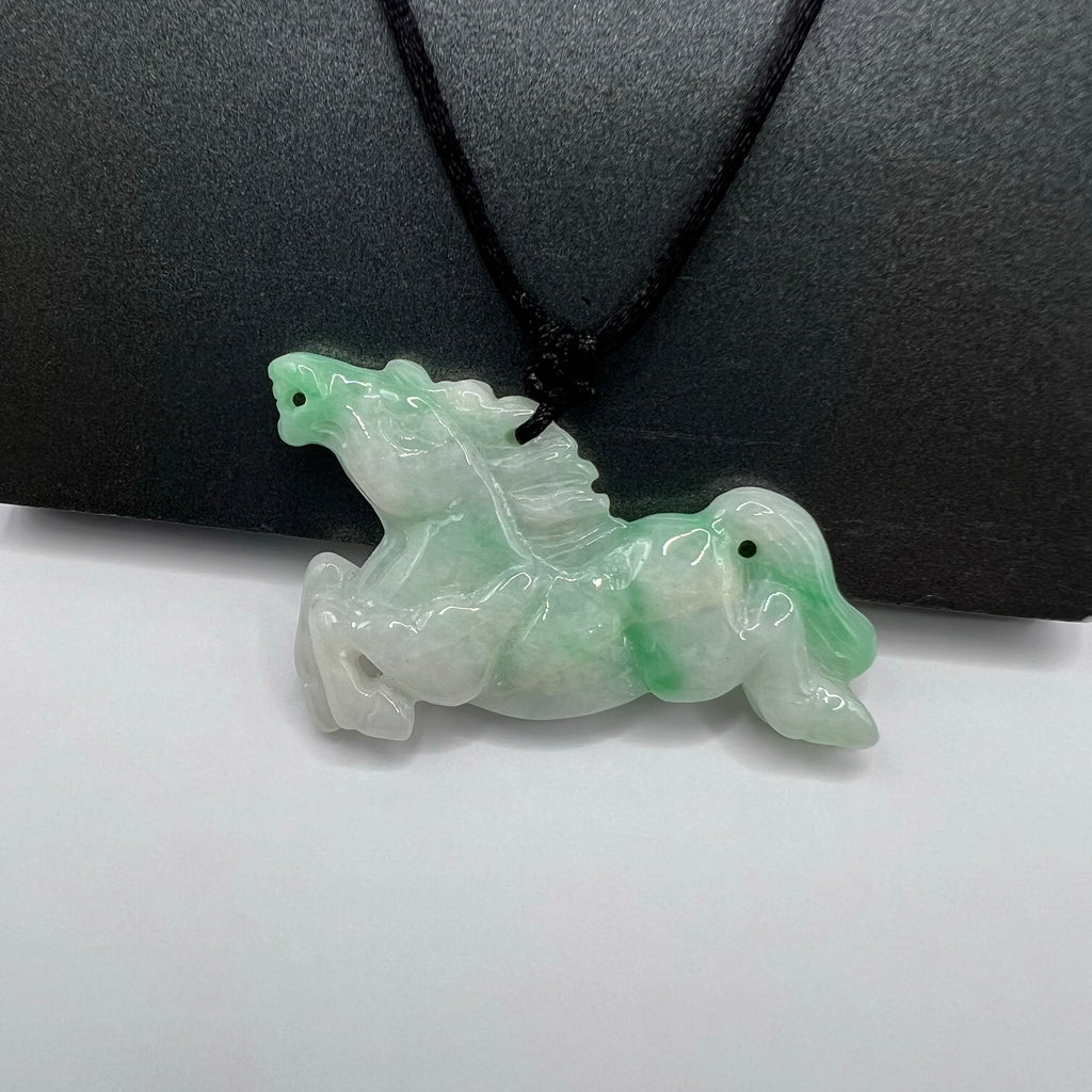 Natural Jade Galloping Horse