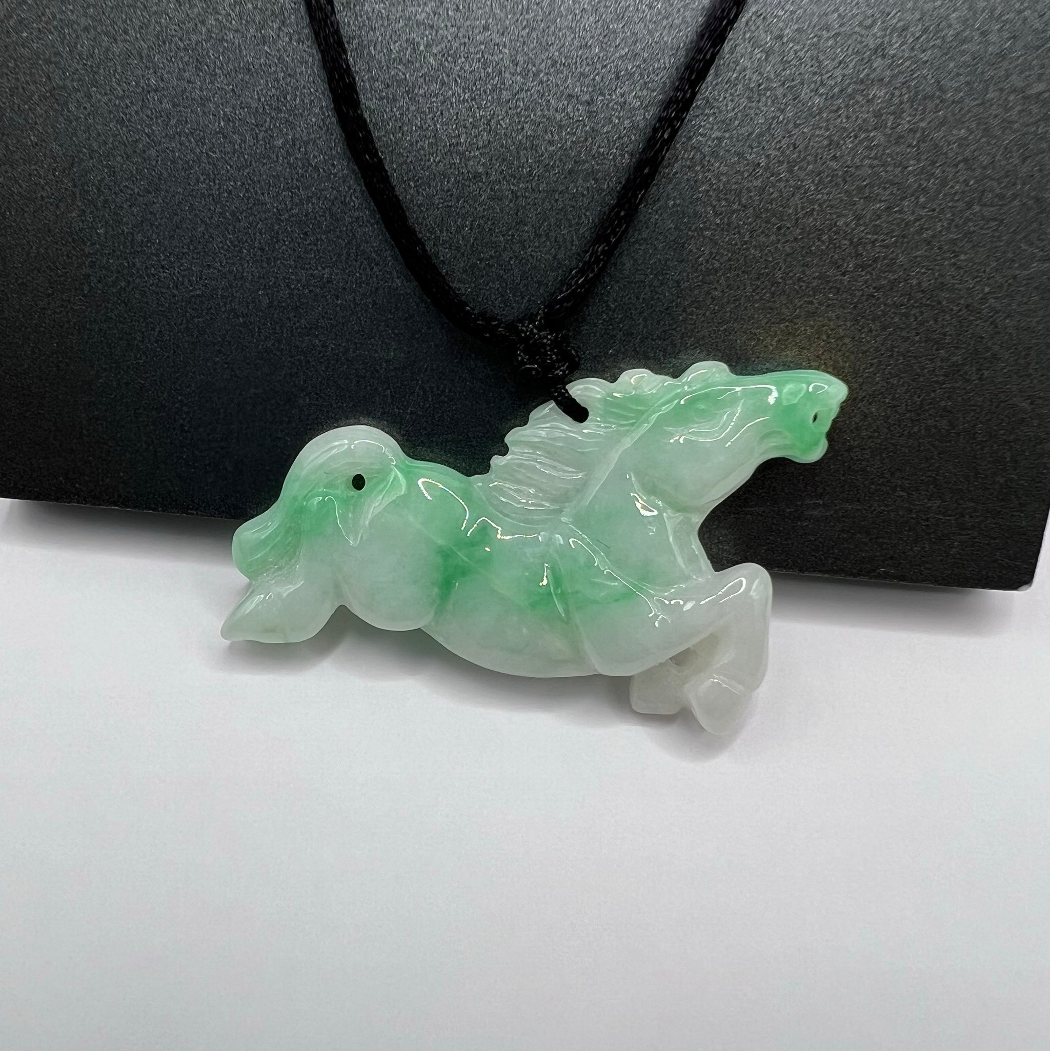 Natural Jade Galloping Horse