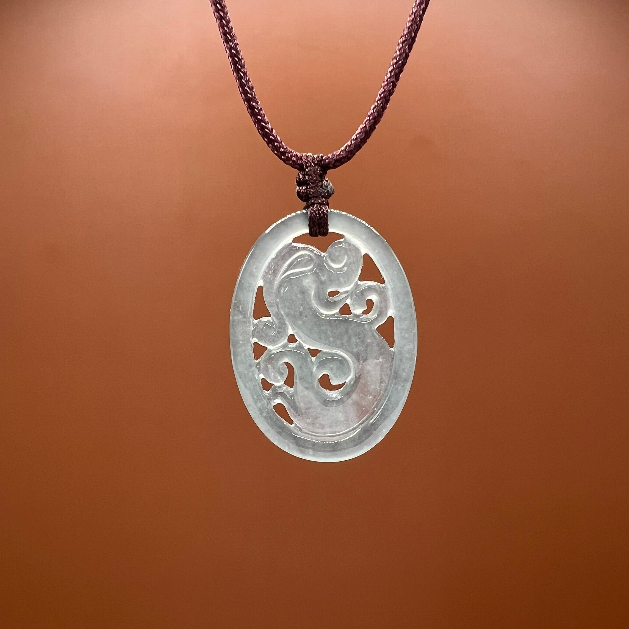 Natural Jade Dragon Pendant