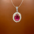 Ruby and Diamonds Pendant