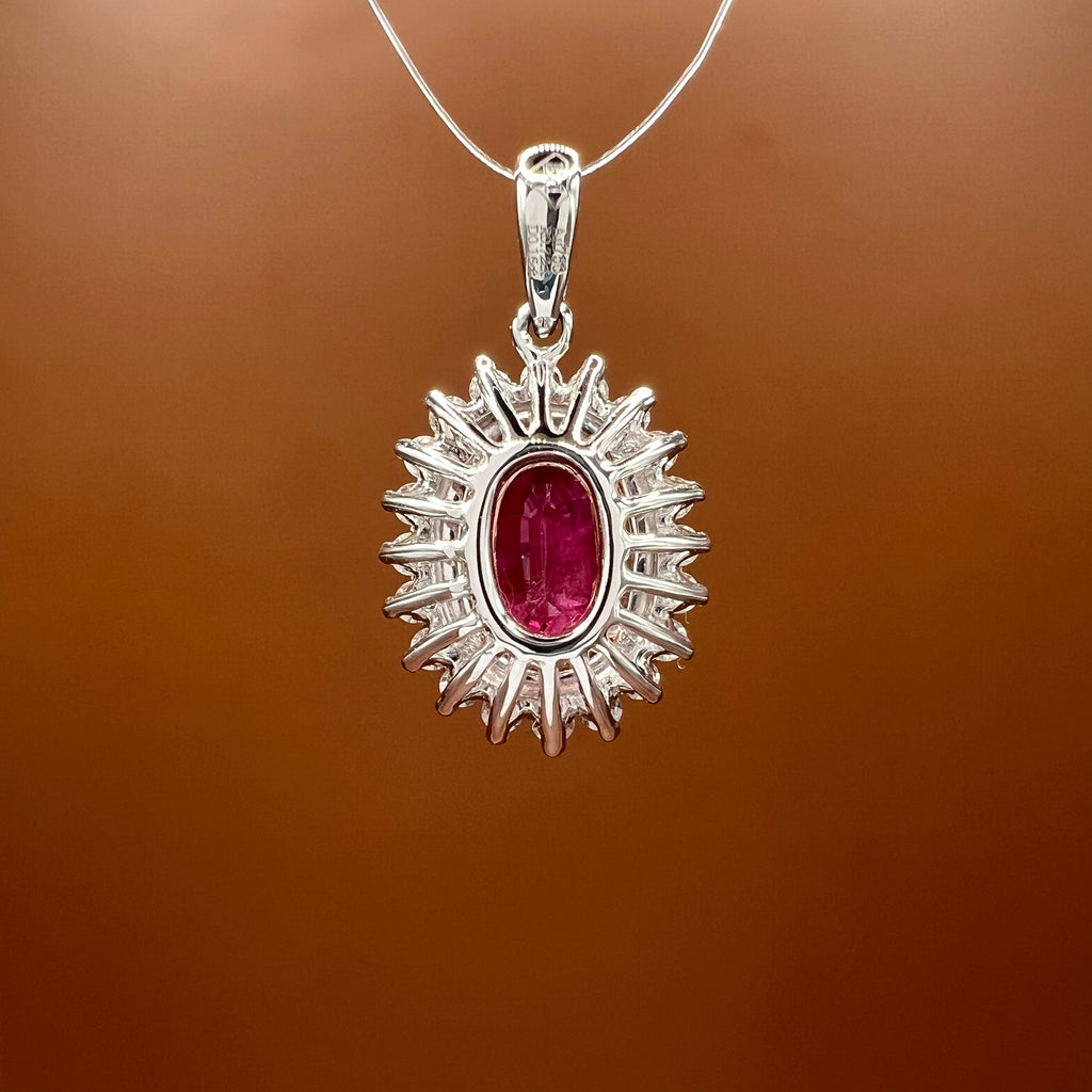Ruby and Diamonds Pendant