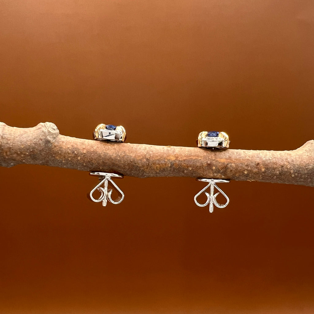 Sapphire Diamonds Studs