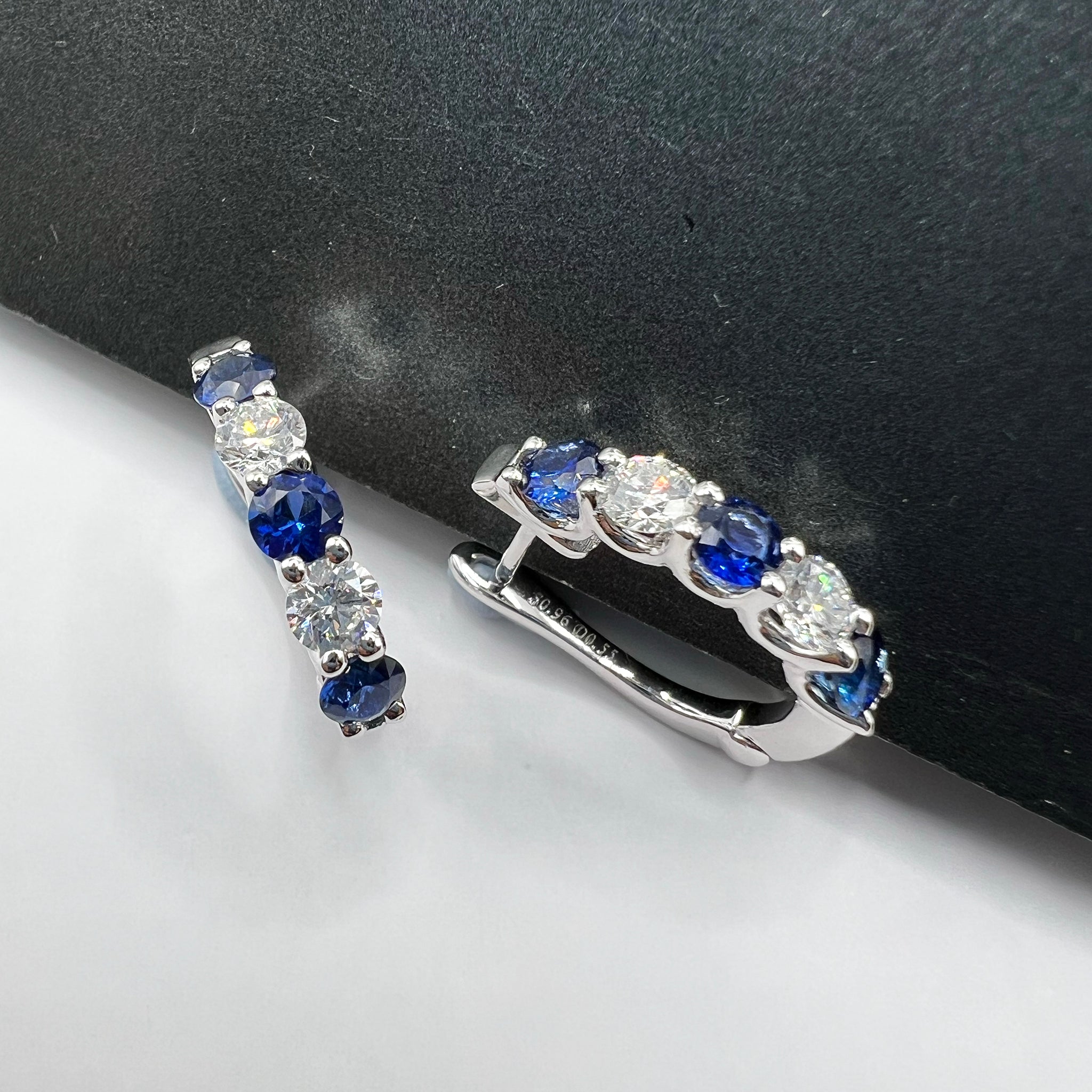 Sapphire Diamond Earrings