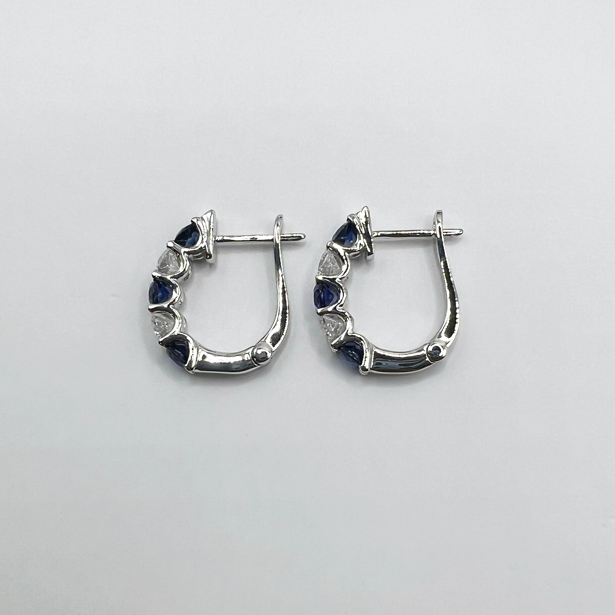 Sapphire Diamond Earrings