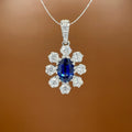 Floral Sapphire Pendant