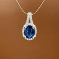 Sapphire and Diamond Pendant