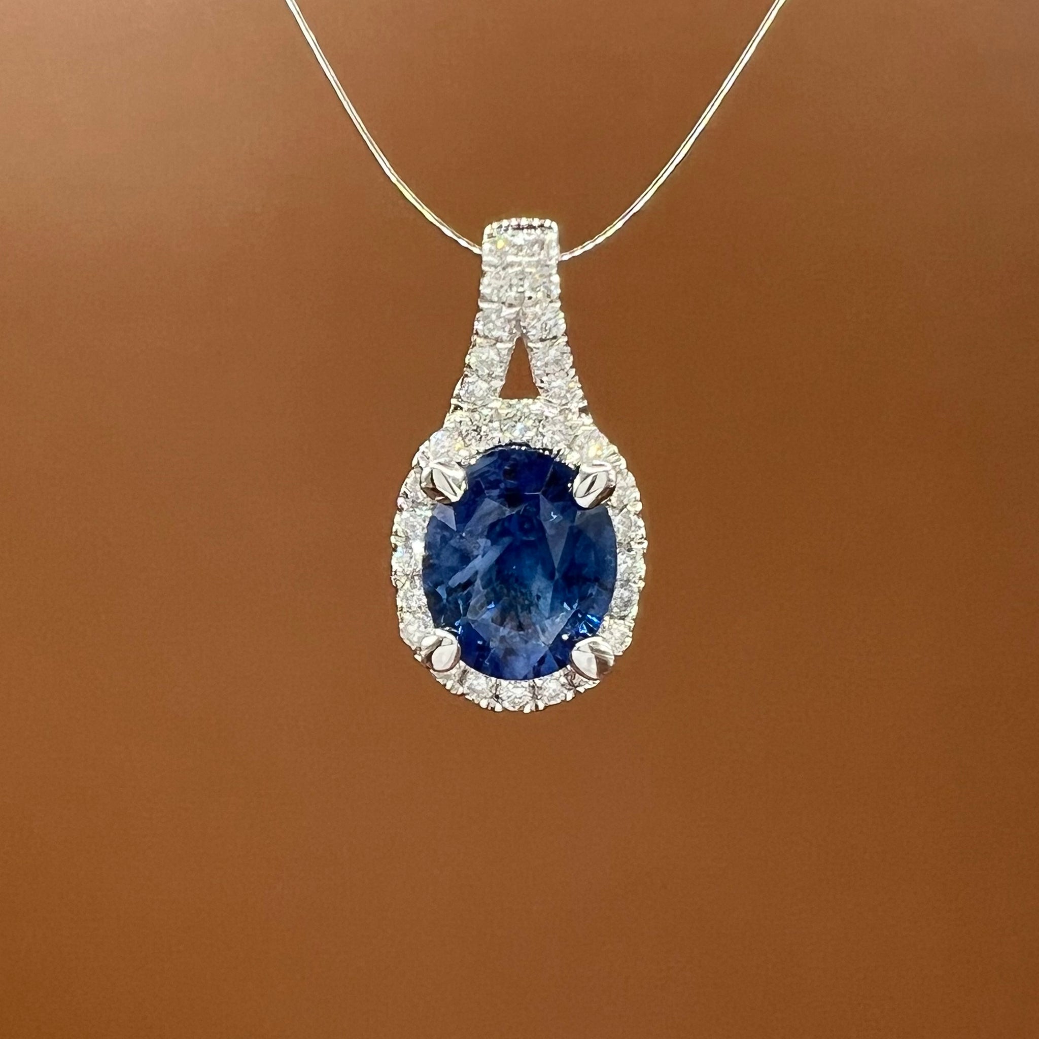 Sapphire and Diamond Pendant