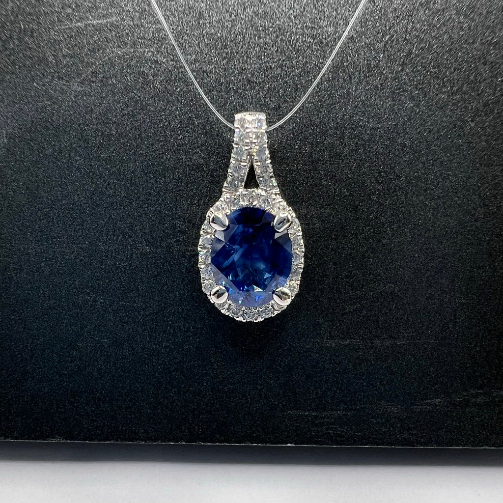 Sapphire and Diamond Pendant
