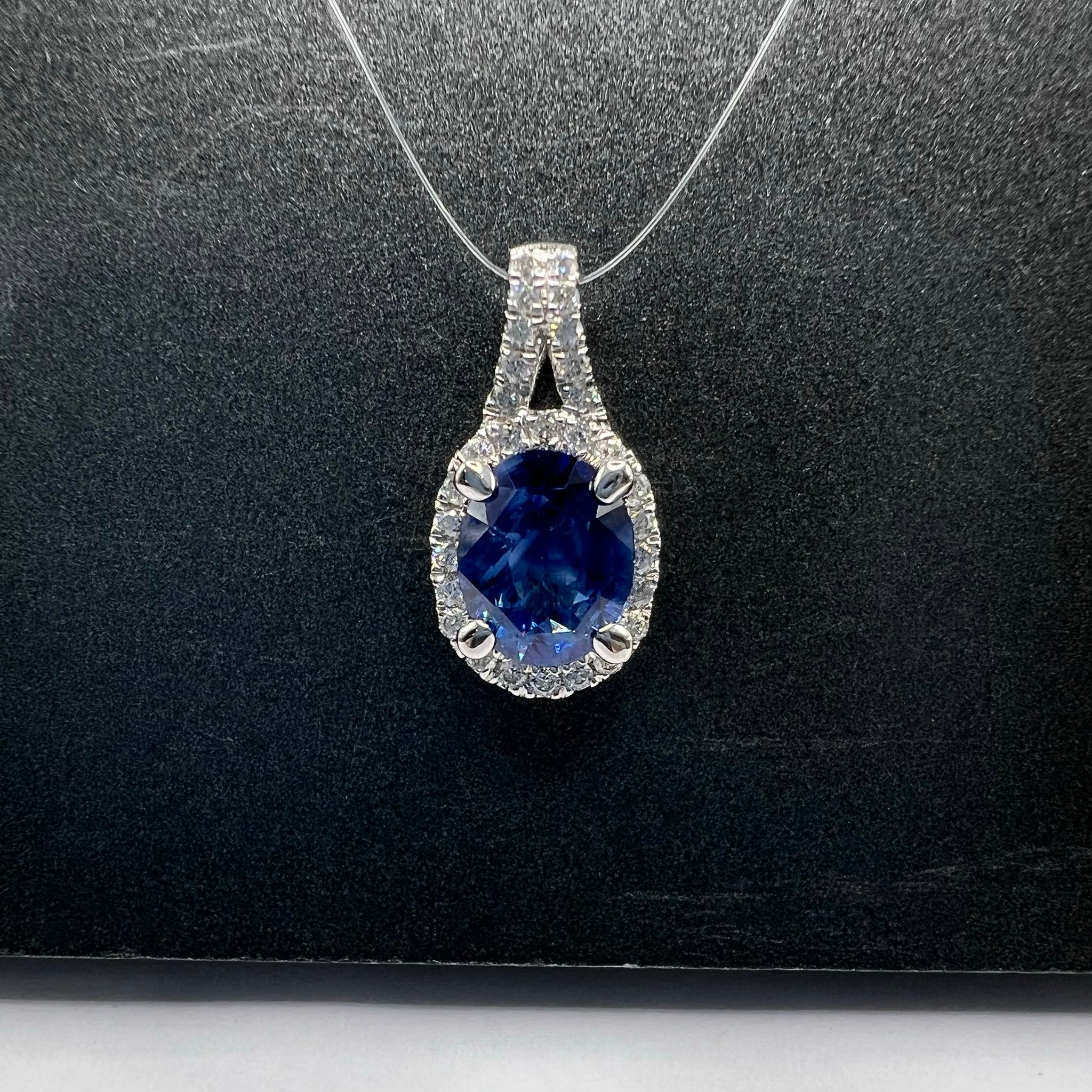 Sapphire and Diamond Pendant