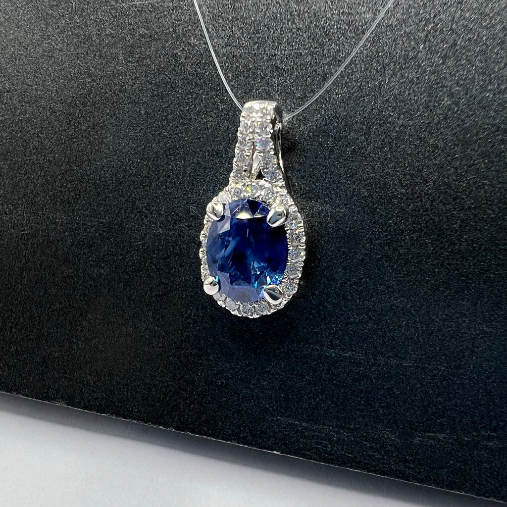 Sapphire and Diamond Pendant