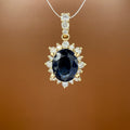 Sapphire and Diamond Pendant