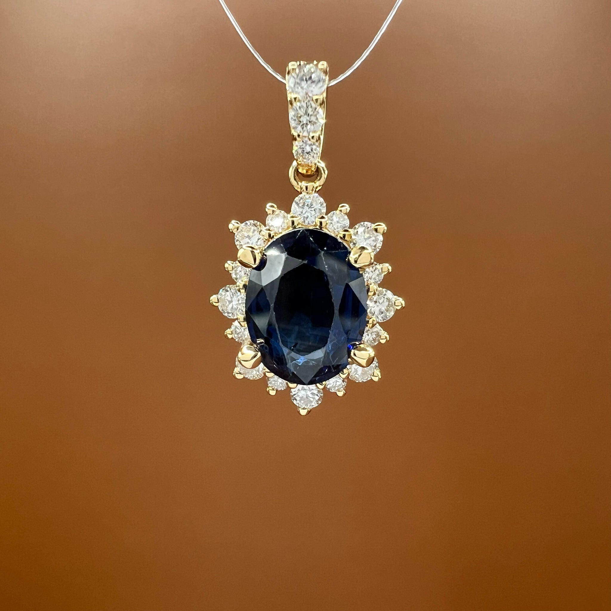 Sapphire and Diamond Pendant