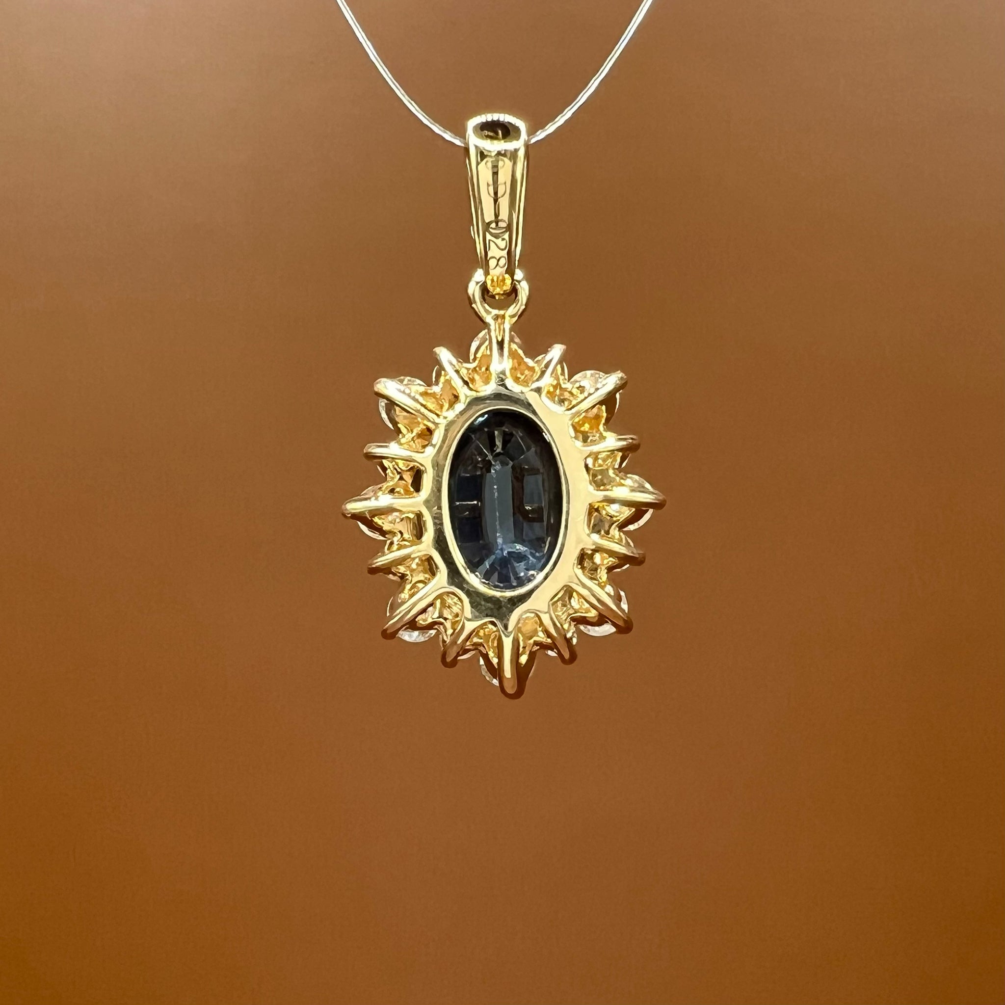 Sapphire and Diamond Pendant