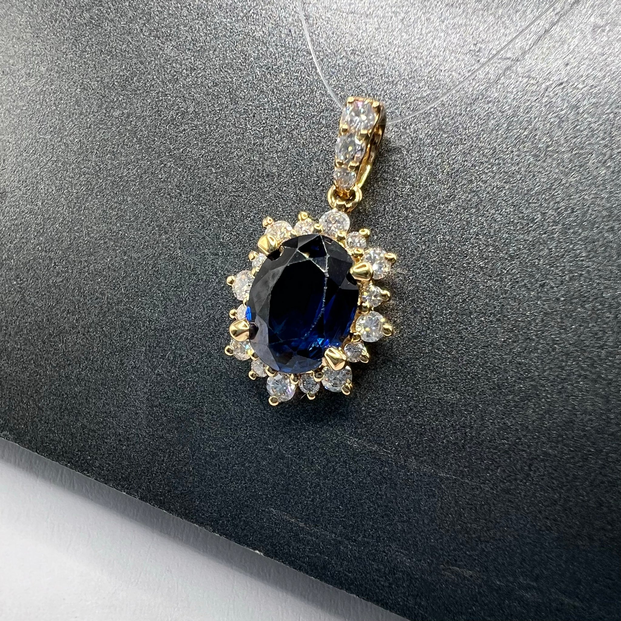 Sapphire and Diamond Pendant