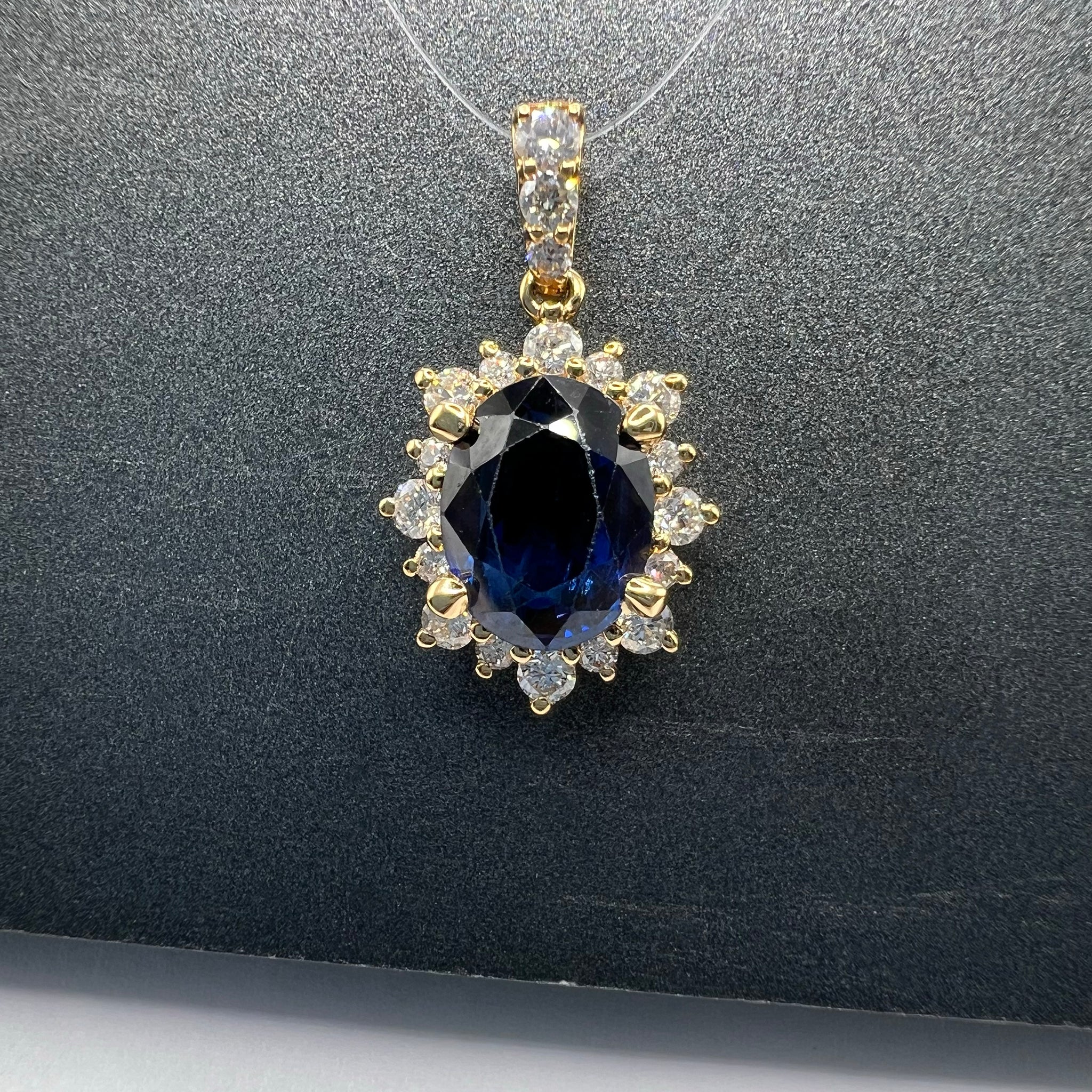 Sapphire and Diamond Pendant