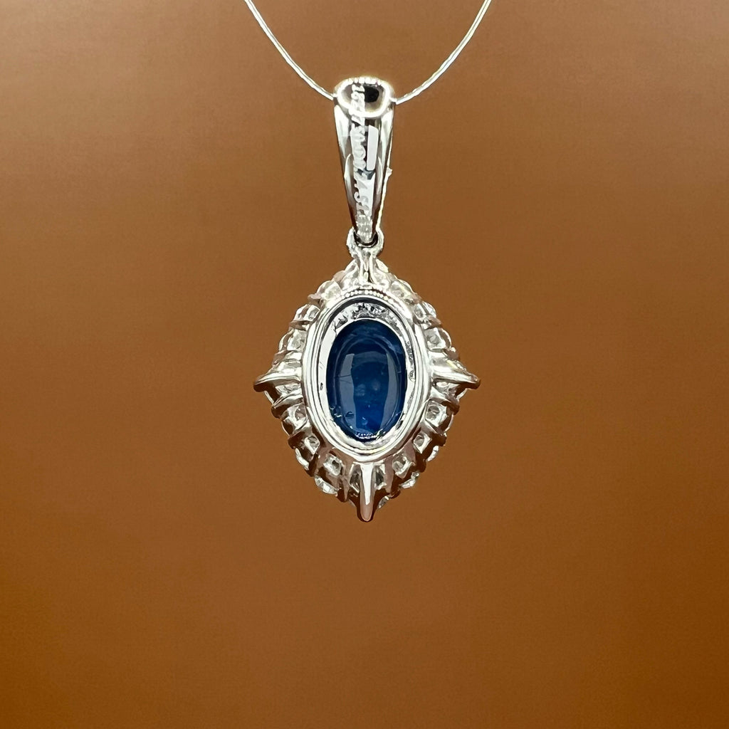 Sapphire and Diamonds Pendant