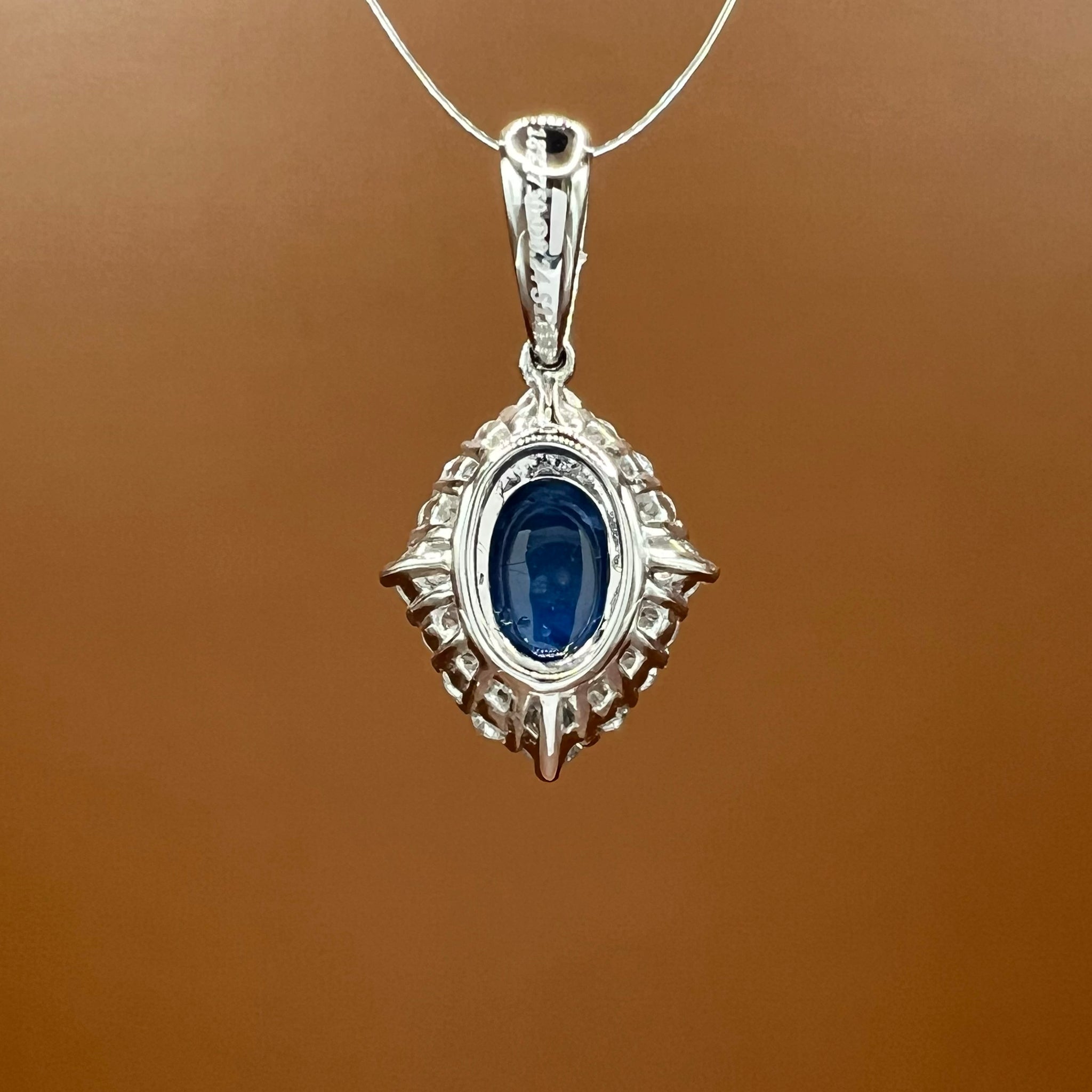 Sapphire and Diamonds Pendant